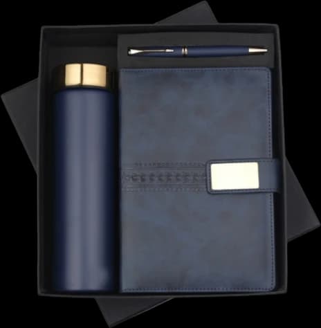 Bottle, Diary & Pen Gift Set — BDP-05