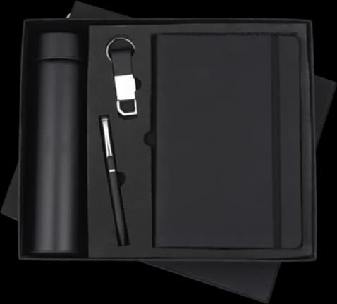 Bottle, Diary, Pen & Keychain Gift Set — BDPK-03