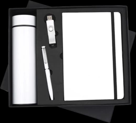 Bottle, Diary, Pendrive & Pen Gift Set — BPPD-04