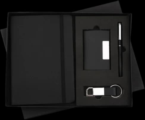 Pen, Diary, Keychain & Card Holder Gift Set — B-05