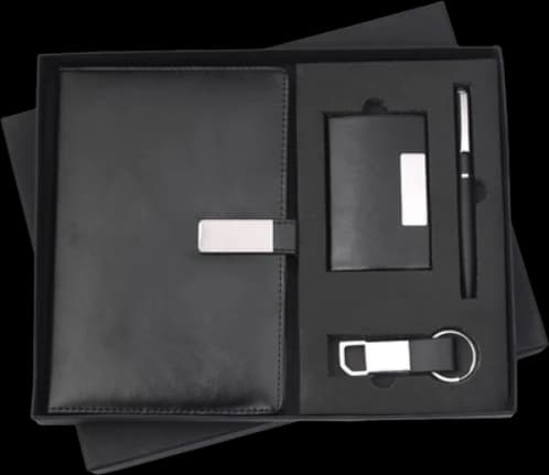 Pen, Diary, Keychain & Card Holder Gift Set — BF-05