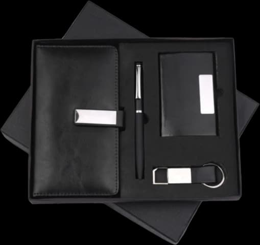 Pen, Diary, Keychain & Card Holder Gift Set — BM-05