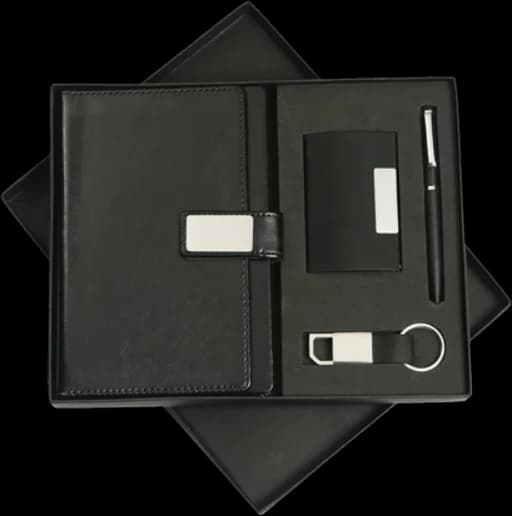 Pen, Diary, Keychain & Card Holder Gift Set — BO-05
