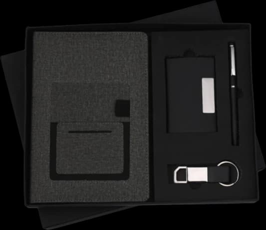 Pen, Diary, Keychain & Card Holder Gift Set — JP-05