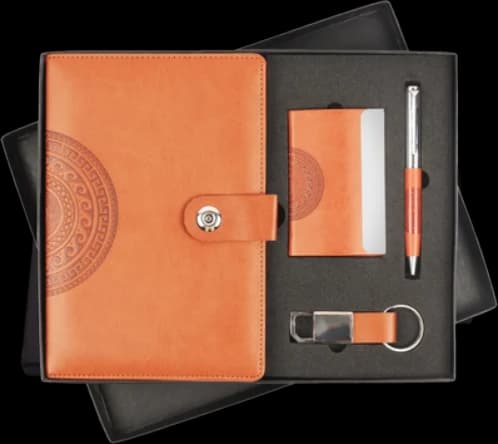 Pen, Diary, Keychain & Card Holder Gift Set — TD-05