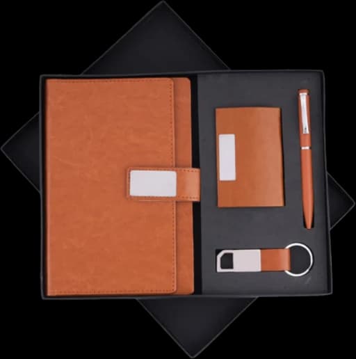 Pen, Diary, Keychain & Card Holder Gift Set — TO-05