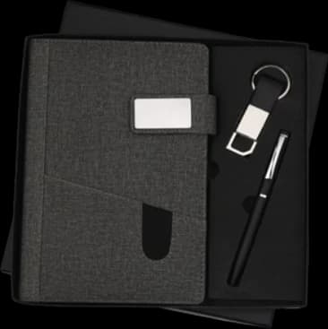 Pen, Diary & Keychain Gift Set — JC-04
