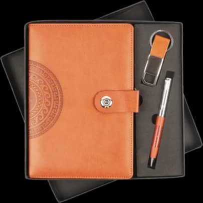 Pen, Diary & Keychain Gift Set — TD-04