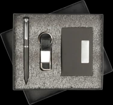 Pen, Keychain & Cardholder Gift Set — B-02