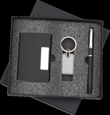 Pen, Keychain & Cardholder Gift Set — BK-02