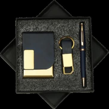 Pen, Keychain & Cardholder Gift Set — LG-02