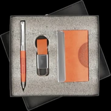 Pen, Keychain & Cardholder Gift Set — TD-02
