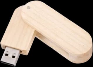 Swivel Pendrive 32 GB — Wood